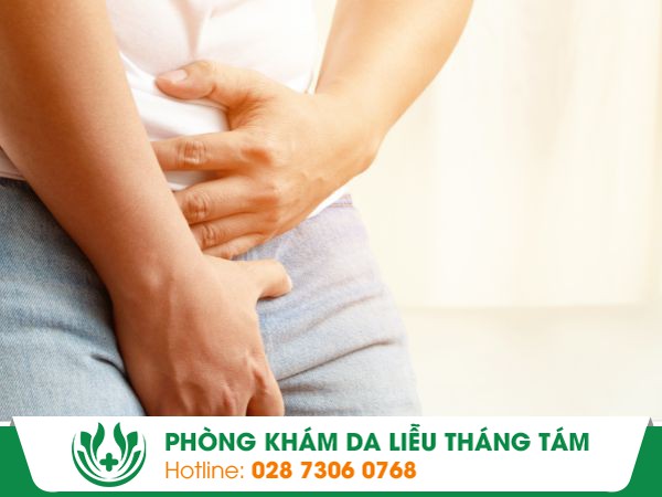 ngứa háng, nổi mụn háng
